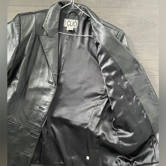 Vintage 100% leather blazer / jacket - Picture 6 of 8